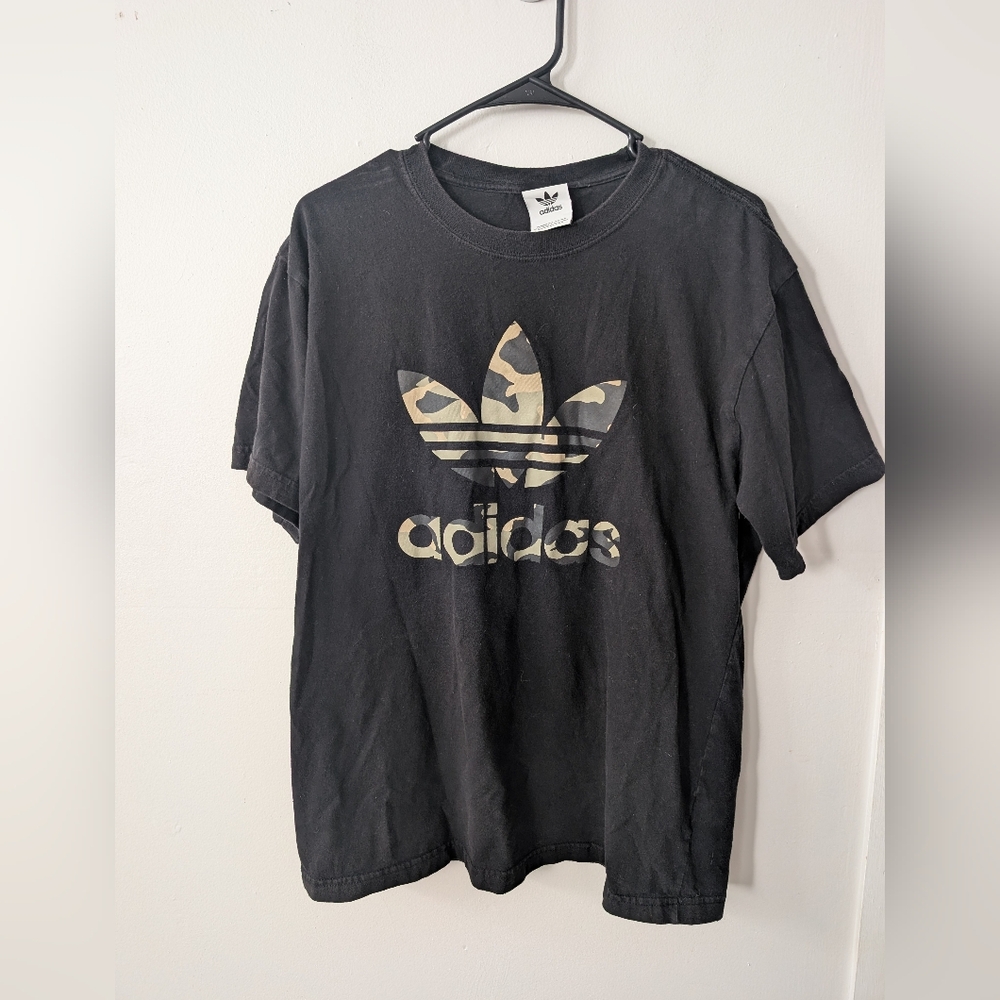 Adidas Men's Camo Logo Cotton‎ T-Shirt
